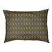 Tucker Murphy Pet™ Campion Stripe Diamonds Cat Bed Designer Pillow Fleece, Polyester in Green/Brown | 14 H x 32.5 W x 42.5 D in | Wayfair