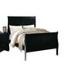 Lark Manor™ Engstrom Sleigh Bed Wood in Black | 47 H x 41 W x 85 D in | Wayfair 1DB2E717909F420F91865FFD6D3CA8B5