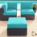 Latitude Run® Larrissa Outdoor Cushion Cover Acrylic in Green/Blue | Wayfair CK-BARBADOS-10c-ARUBA