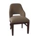 Fairfield Chair Darien Wingback Side Chair Wood/Upholstered/Fabric in Green | 34 H x 21 W x 24.5 D in | Wayfair 5026-05_ 9953 35_ Espresso