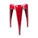 Williston Forge Bankston Accent Stool Metal in Red | 20 H x 14 W x 13 D in | Wayfair 3787D46089C04B60911C4DF52A624041