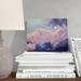Ebern Designs 'Angels Among the Clouds' Painting Print on Wrapped Canvas in Blue/Indigo/Pink | 8 H x 10 W x 2 D in | Wayfair
