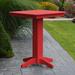 Red Barrel Studio® Nettie 5 Piece Bar Set Plastic in Red/Yellow | 42 H x 44 W x 44 D in | Outdoor Furniture | Wayfair