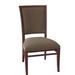 Fairfield Chair Mackay Side Chair Wood/Upholstered/Fabric in Green | 36 H x 20 W x 24 D in | Wayfair 8378-14_ 8789 30_ Hazelnut