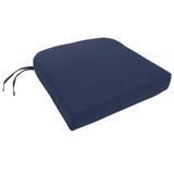 Darby Home Co Encinitas Knife Edge Indoor/Outdoor Sunbrella Dining Chair Cushion in Blue | 3.5 H x 23 W in | Wayfair