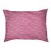 Tucker Murphy Pet™ Chelan Lined Chevrons Indoor Dog Pillow Polyester in Pink/White | 7 H x 39.5 W x 25.9 D in | Wayfair