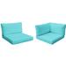 Latitude Run® Larren 21-Piece Outdoor Cushion Cover Set Acrylic in Orange/Pink/Brown | 4 H in | Wayfair CK-BELLE-11a-TANGERINE