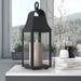 Lark Manor™ Anney Stainless Steel Lantern Stainless Steel in Black/Gray | 21.5 H x 8.25 W x 7.25 D in | Wayfair 95B188C8CA614FF89127EE238C1FFC6C