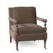 Armchair - Fairfield Chair Leslie 31.5" Wide Slipcovered Armchair Polyester/Other Performance Fabrics in Black/Brown | Wayfair