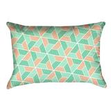 Latitude Run® Avicia Lumbar Pillow Polyester in Orange/Green | 14 H x 20 W x 3 D in | Wayfair C89551E0F43C453E858A535A5514F96B