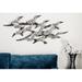 Breakwater Bay Boucher Flock Birds Statue Metal in White | 23 H x 48 W x 2.5 D in | Wayfair D477C6F79BE74A7EB6CD5279D3CF6098