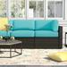 Wade Logan® Basden Indoor/Outdoor Cushion Cover Acrylic | Wayfair CK-FLORENCE-11d-NAVY