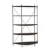 Joe Ruggiero Collection Baldwin 67" H x 55.44" W Etagere Bookcase Wood in Gray/Black/Brown | 67 H x 55.44 W x 17.5 D in | Wayfair JR005-73-Maple-R