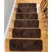 White/Brown 0.43 x 9 W in Stair Treads - Symple Stuff Hosler Gray/Beige/Green/Red Stair Tread Polypropylene | 0.43 H x 9 W in | Wayfair