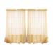 Winston Porter Artian Solid Color Sheer Rod Pocket Curtain Panels Polyester in Yellow | 84 H in | Wayfair 4C8F1357712E4C349C9C6855C5601CC0