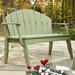 Latitude Run® Boganville Garden Outdoor Bench Wood/Natural Hardwoods in Green | 36.75 H x 81 W x 24 D in | Wayfair 55EFC1BFB6054581A094C463CE46094C