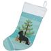 The Holiday Aisle® Merry Christmas Tree Stocking Polyester in Blue | 18 H x 13.5 W in | Wayfair 64C3A068A188426DBA31A020EA97A824