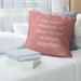 East Urban Home Stay Hungry Quote Linen Pillow Cover Linen in Red/White | 16 H x 16 W x 0.5 D in | Wayfair B48F3C13E9164D64ADCC8164D49669AF