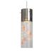 Ebern Designs Stina 1-Light Cylinder Pendant in Orange/Blue | 16 H x 4.5 W x 4.5 D in | Wayfair 13823CHRLE-CRS01T