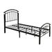 Winston Porter Grenshaw Platform Bed Metal in Black | 46 H x 40 W x 78 D in | Wayfair 63CC9E0084D94723A37E57D502543100