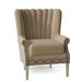 Wingback Chair - Fairfield Chair Aurora 34" Wide Tufted Slipcovered Wingback Chair Polyester/Other Performance Fabrics in Gray/Brown | Wayfair