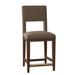 Fairfield Chair Orleans Counter & Bar Stool Wood/Upholstered in Black/Brown | 41.5 H x 19 W x 20 D in | Wayfair 5035-07_ 9953 35_ Walnut