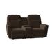 Red Barrel Studio® Amyri 73.5" Pillow Top Arm Reclining Loveseat in Black/Brown | 41.5 H x 73.5 W x 37 D in | Wayfair