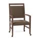 Fairfield Chair Preston King Louis Back Arm Chair Wood/Upholstered/Fabric in Brown | 38 H x 23.5 W x 23.5 D in | Wayfair 8700-A4_ 9508 17_ Tobacco