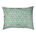 Tucker Murphy Pet™ Chen Hand Drawn Triangles Outdoor Dog Pillow Polyester in Green | 7 H x 27.56 W x 19.7 D in | Wayfair