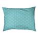 Tucker Murphy Pet™ Chen Zig Zag Pattern Outdoor Dog Pillow Polyester in Green/Blue | 6 H x 28 W in | Wayfair 29855E54005A4C0DBEE0AA7B839D15EC