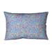 Ebern Designs Leffel Swirly Floral Lumbar Pillow, Linen in Blue/Yellow/Indigo | 26 H x 26 W x 2 D in | Wayfair 46A3EDEB75AE479D83BDD50E0AE4DE3E