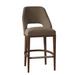 Fairfield Chair Darien Bar & Counter Stool Wood/Upholstered in Green/Brown | 44.5 H x 21 W x 24.5 D in | Wayfair 5026-07_ 8789 30_ Walnut