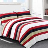 Red Barrel Studio® Cange Reversible Quilt Set Cotton in Red/White | Twin Quilt + 1 Sham | Wayfair 3F1C2C304E934111AA3233F57F149906