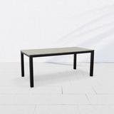 Sand & Stable™ Reginald Dining Table Plastic in Gray/Black | Outdoor Dining | Wayfair 9E2ADAEE23A94373B16B85725AD729B7