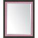 Charlton Home® Mali Wall Mirror Plastic in Pink | 34 H x 28 W x 1 D in | Wayfair 90AEC391ED5A4A47A5FF09260E915F1E