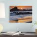 East Urban Home 'Crashing Surf on Rocks at Sunset Point Piedras Blancas California' Photographic Print on Wrapped Canvas Canvas | Wayfair