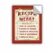 Ebern Designs Studio Pela Holiday Recipe IV Wall Decal Canvas/Fabric in Green/Red | 18 H x 14 W in | Wayfair 13773D79F7DD4DACB3E3E4E536E67021