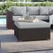 Lark Manor™ Anishia Outdoor Ottoman w/ Cushion Wicker/Rattan in Gray | 17 H x 32 W x 32 D in | Wayfair 5C950E97CD464EC3AF46CED5032BACB4