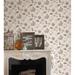 Bungalow Rose Nadene Jacobean 33' x 20.5" Floral Wallpaper Non-Woven, Linen in White | 20.5 W in | Wayfair 0604BBEFB2334AB4970A12BA0C57D21E
