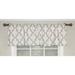 Charlton Home® Jurida Geometric Cotton Blend Tailored 52" Window Valance in/Taupe Cotton Blend in Gray | 17 H x 52 W x 1.5 D in | Wayfair