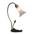 August Grove® Nedra 16" Arched Table Lamp Glass/Metal in White | 16 H x 10 W x 6.5 D in | Wayfair 1D41F9EA90D7479B84170DD985282B2F
