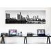 Ebern Designs Austin Panoramic Skyline Cityscape Photographic Print on Wrapped Canvas in Black Canvas in White | 12 H x 36 W x 1.5 D in | Wayfair