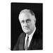 Winston Porter Political Franklin D. Roosevelt (FDR) Portrait Photographic Print on Canvas in Black/White | 90 H x 60 W x 0.75 D in | Wayfair