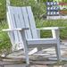 Longshore Tides Destini Solid Wood Adirondack Chair Wood in Yellow | 41 H x 31.5 W x 35 D in | Wayfair 188DBE6039F84BA08A3E5EDF906CE29D