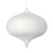 The Holiday Aisle® 6" Flocked Onion Ornament Plastic in White | 6 H x 5.5 W x 5.5 D in | Wayfair F6B934C1E4B447E999F0B554D9EE9854