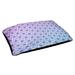 Tucker Murphy Pet™ Byrge Hexagons Triangles Dog Bed Pillow Polyester/Metal in Blue/Indigo | 7 H x 50 W x 40 D in | Wayfair