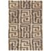 Brown/White 96 x 0.25 in Area Rug - Dash and Albert Rugs Bunny Williams Geometric Handmade Dhurrie Brown/Ivory Area Rug /Jute & Sisal | Wayfair