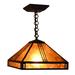 Millwood Pines Pocola 1-Light Single Dome Pendant, Crystal in Black/Yellow | 12 H x 18.13 W x 12 D in | Wayfair 612719CBB9BD409FA9C655C58094D299