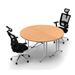 Symple Stuff Hadfield 2 Person Conference Meeting Tables w/ 2 Chairs Complete Set Metal | 30 H x 60 W x 30 D in | Wayfair