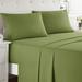 Latitude Run® Bruyn Double Brushed Hotel Luxury Sheet Set w/ Extra Soft Sheets & Pillowcases Microfiber/Polyester in Green | Full | Wayfair